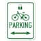 Signmission Parking With Lock Cycle & Bidirectional Arrow Symbol Rust Proof Parking, A-1824-23475 A-1824-23475 - alternate 1